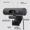 Webcam Logitech Brio 500 Cor Grafite 1080P30 4mp Hdr Webcam Logitech Brio 500 Cor Grafite 1080P30 4mp Hdr